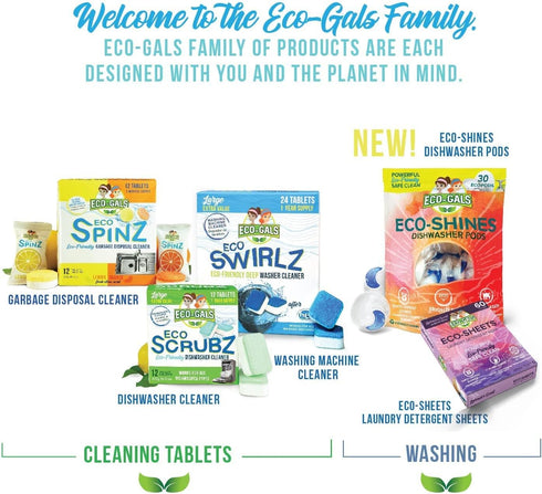 Eco Swirlz Washing Machine Cleaner, 24 Count for Effective Cleaning