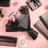 25 Sheets Black Flower Wrapping Paper, Waterproof Floral Paper for Wedding and Birthday Gift Packaging