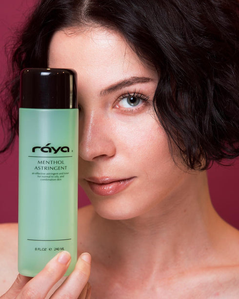 RAYA Menthol Astringent 6 oz (203) | Effective Facial Toner for Combination and Oily Skin | Cools, Refreshes, Soothes