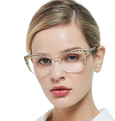 OCCI CHIARI 6.0 Clear Reading Glasses for Women, Stylish Readers in Transparent, Available in Multiple Strengths