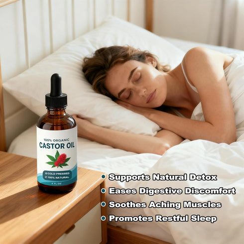 Shrandi Pack, Pack Castor Oil, Celara Castor Oil Can Be Used with Cotton Castor Oil Wrap or Patch for Liver Support