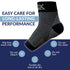 SB SOX Plantar Fasciitis Relief Socks, Ankle Brace Compression Sleeve for Foot Pain, Black, Large