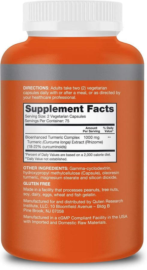 Qunol Turmeric Curcumin Supplement, 1000mg Turmeric with Ultra High Absorption, Joint Support, Extra Strength, 150