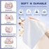 Disposable Face Towel, 100 Count Soft Cotton Dry Wipes for Washing and Cleansing, Facial Tissue for Skincare