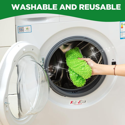 8PCS Reusable Microfiber Mop Pads - Washable Wet Pads Compatible with Swiffer Sweeper for Household Cleaning