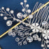 Wedding Hair Comb Pearl Headpieces | Rhinestone Bridal Side Hair Accessories for Women and Girls