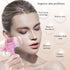 Face Brush 2 in 1 - Facial Cleansing Exfoliating Brush with Soft Bristles for Deep Cleansing, Ice Flower Pink