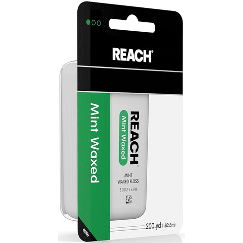 Reach Mint Waxed Floss, 200 Yards, Pack of 5