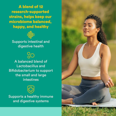 Natural Factors Ultimate Probiotic 12/12 Formula, 60 Vegetarian Capsules, 12 Strains, 12 Billion CFU, Daily Digestive