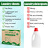 Laundry Detergent Sheets - Up to 180 Loads, Fresh Unscented, Eco-Friendly, Lightweight, No Plastic