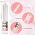 RONRONS 12 Pieces Pencil Lip Gloss Tubes, Clear Mini Pencil Shaped Containers for Lip Balm, 5ml