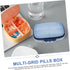 Portable Weekly Pill Organizer Large Capacity Travel Medicine Case Container for Tablets Vitamins Supplements Storage
