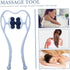 Manual Roller Neck Massager with Ergonomic Micro Curved Wheels for Deep Trigger Portable Home Neck Vertebra Clip