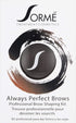 SORMÉ Smudge Proof Long Lasting Eyebrow Powder for Women - Dark Smoke, Brush & 3 Shaping Stencils