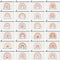 24 Pcs Rainbow Cosmetic Bags, Motivational Quotes Makeup Pouch with Zipper, Inspirational Gifts for Women