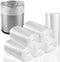 Tebery 300 Counts 4 Gallon Clear Small Garbage Bags, Wastebasket Bin Liners for Bathroom Bedroom Office