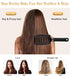 KTKUDY Detangling Hair Brush - Boar Bristle & Tangle-Free Design for Kids, Women, Men (Black)