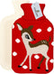 Hot Water Bag 2 Liter Hot Water Bottle, Heat Up and Refreezable Hot Cold Pack with Knit Cover for Pain Relief Therapy