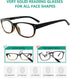 Eyekepper Classic Reading Glasses for Men - 5 Pack, Spring Hinges Readers