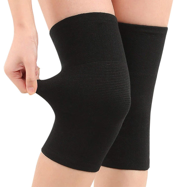 JUMISEE Cotton Knee Sleeves, One Pair for Pain Relief, Circulation Improvement, Sport Compression for Running, Arthritis