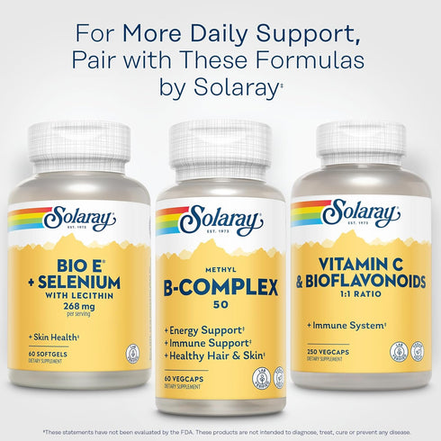 Bio Vitamin E 400 IU with Selenium 100 mcg, 60 Softgels - Thyroid and Immune Support