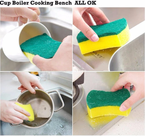 Sponge(Pack 24) Kitchen Cleaning Sponge,Eco Non-scratch for Dish,Scrub