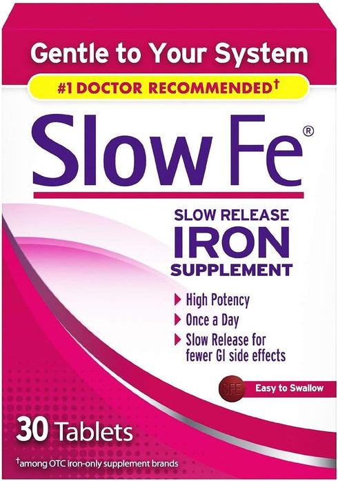 Slow Fe Slow Release Iron, 60 Tablets, Pack of 2