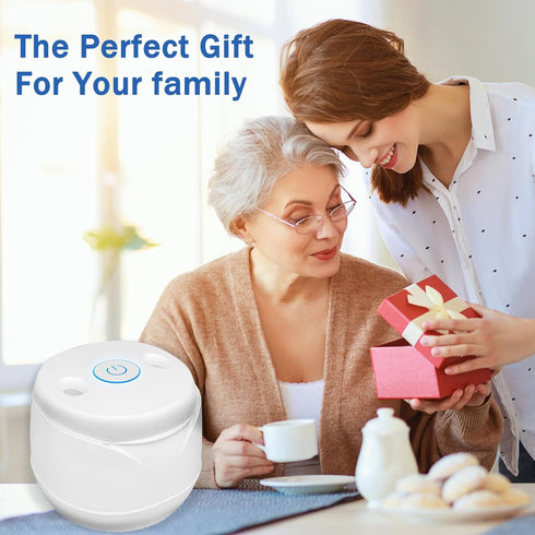 Ultrasonic Retainer Cleaner Machine, 45kHz Deep Cleaning for Dentures, Aligners, Mouth Guards, 200ML Portable