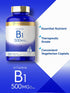 Carlyle Vitamin B1 500mg (Thiamine), 200 Vegetarian Caplets, Non-GMO and Gluten Free Supplement