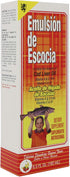 EMULSION DE ESCOCIA Cod Liver Oil Liquid, Strawberry-Banana Flavor, 2 Pack (6.5 fl oz Each), with Vitamins A, D, E & B1