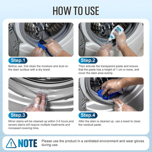 Home Cleaner Gel, Effective for Washing Machine, Refrigerator Strips, Grout Cleaner for Shower, Kitchen Sinks (20 fl oz)