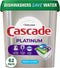Cascade Platinum Dishwasher Pods, Detergent Soap Pods, Actionpacs with Cleaner and Deodorizer Action, Fresh, 62 Count