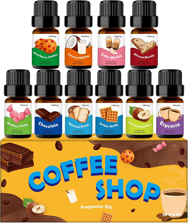 Fragrance Oil for Candle & Soap Making - Holamay Coffee Shop Premium Aromatherapy Essential Oils for Diffuser
