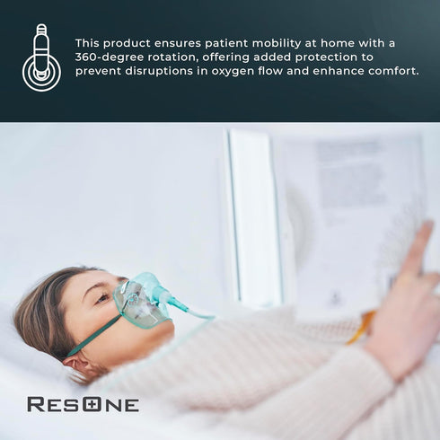Oxygen Tubing Swivel Connectors 10-Pack, Cannula Hose Tube Connectors for Oxygen Line Splitter and Concentrator