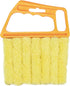 1 Piece 7 Finger Blind Cleaner Duster Tool, Washable Microfiber Groove Cleaner Brush for Window Venetian