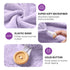 YFONG Larger Microfiber Hair Towel Wrap for Women, Purple, 30" X 10.2"