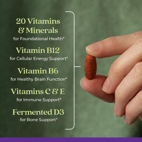 New Chapter Women's Multivitamin 50 Plus for Cellular Energy, Heart & Immune Support, 20+ Nutrients, 48 Count