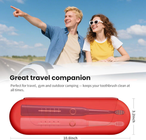 Silicone Electric Toothbrush Travel Case, Manual Toothbrush Travel Cover for Men and Women,Toothbrush Holder