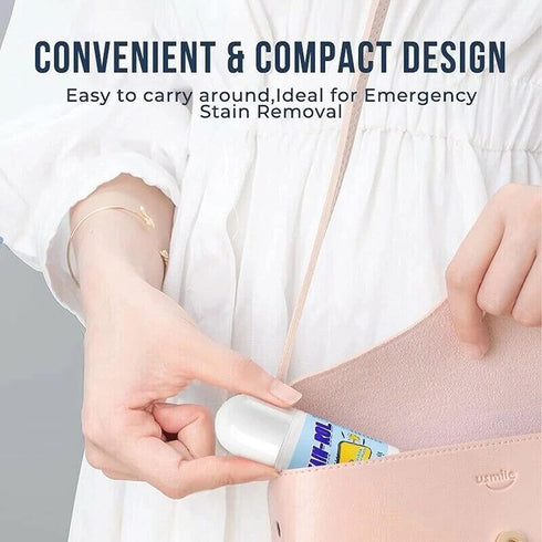Qklovni 50ml (1Pcs) Portable Stain Remover for Clothes, Emergency Stain Removing Pens for Spots, Stains, Marks