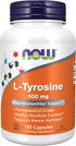 NOW Foods L-Tyrosine 500 mg - 120 Capsules