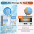 Ice Packs for Injuries Reusable, Soft Gel Hot and Cold Therapy Packs, Adjustable Wrap for Pain Relief (3-Piece Set)