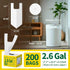 Pets,2.6 200 Count Small Trash Bags with Handles - Ocean Plastic Upcycling - Plastic Garbage Bags, Can Bin & Waste