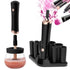Senbowe Upgraded Makeup Brush Cleaner and Dryer Machine, Electric Brush Cleaner with 8 Size Rubber Collars