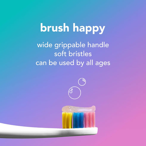 Pack 6 Pack Hello Soft Kids Toothbrushes, Unicorn Toothbrush with Wide Handles, Made for Kids of All Ages, BPA-Free