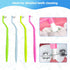 4-Pack End Tuft Toothbrushes, Orthodontic Toothbrush with Small Head, Ultra Soft Gum Brushes for Braces, Implants, Retainers, and Detailed Teeth Cleaning Oral Care, Multi-Color Set