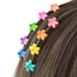 YISSION 200Pcs Mini Flower Hair Clips for Girls - Cute Flower Claw Clips, Toddler Baby Kids Hair Accessories, Random