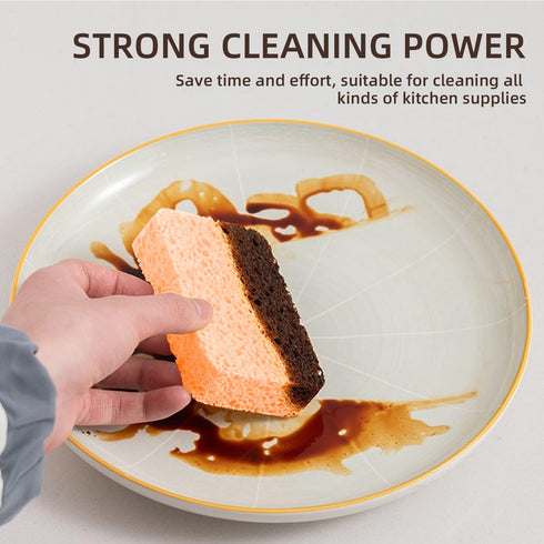 12-Pack Non-Scratch Scrub Sponges for Dishes, Cleaning Sponges for Kitchen Home and More (Orange)