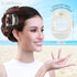 RC ROCHE ORNAMENT 6 Pcs Women's Square Strong Grip Claw Clamp Clips, Large Clear Brown and Black