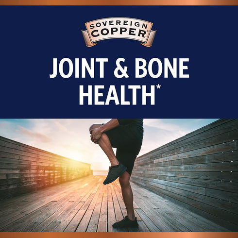 Sovereign Copper Bio-Active Hydrosol, Daily+ 4-in-1 Wellness Supplement for Joint, Hair, Skin, Cardiovascular Health,