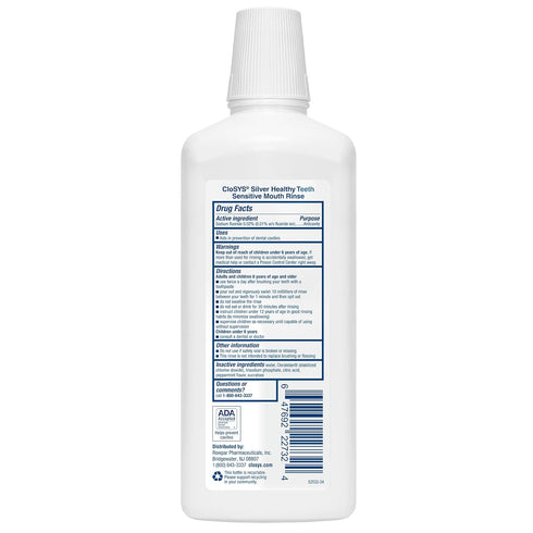 CloSYS Healthy Teeth Oral Rinse Mouthwash - 32 Fl Oz